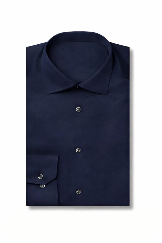 Royal indigo Plain Formal Shirt