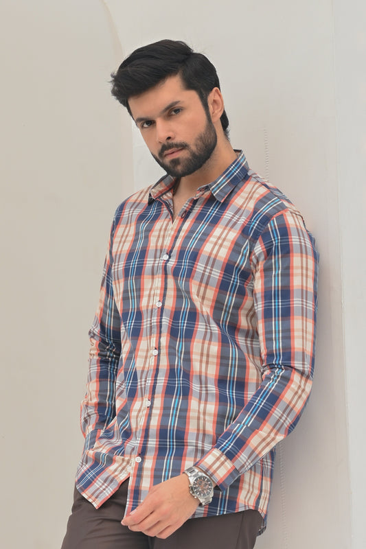 Multi Boxes Men's Casual Shirt