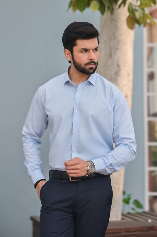 Skyline Slim Blue lining Formal Shirt