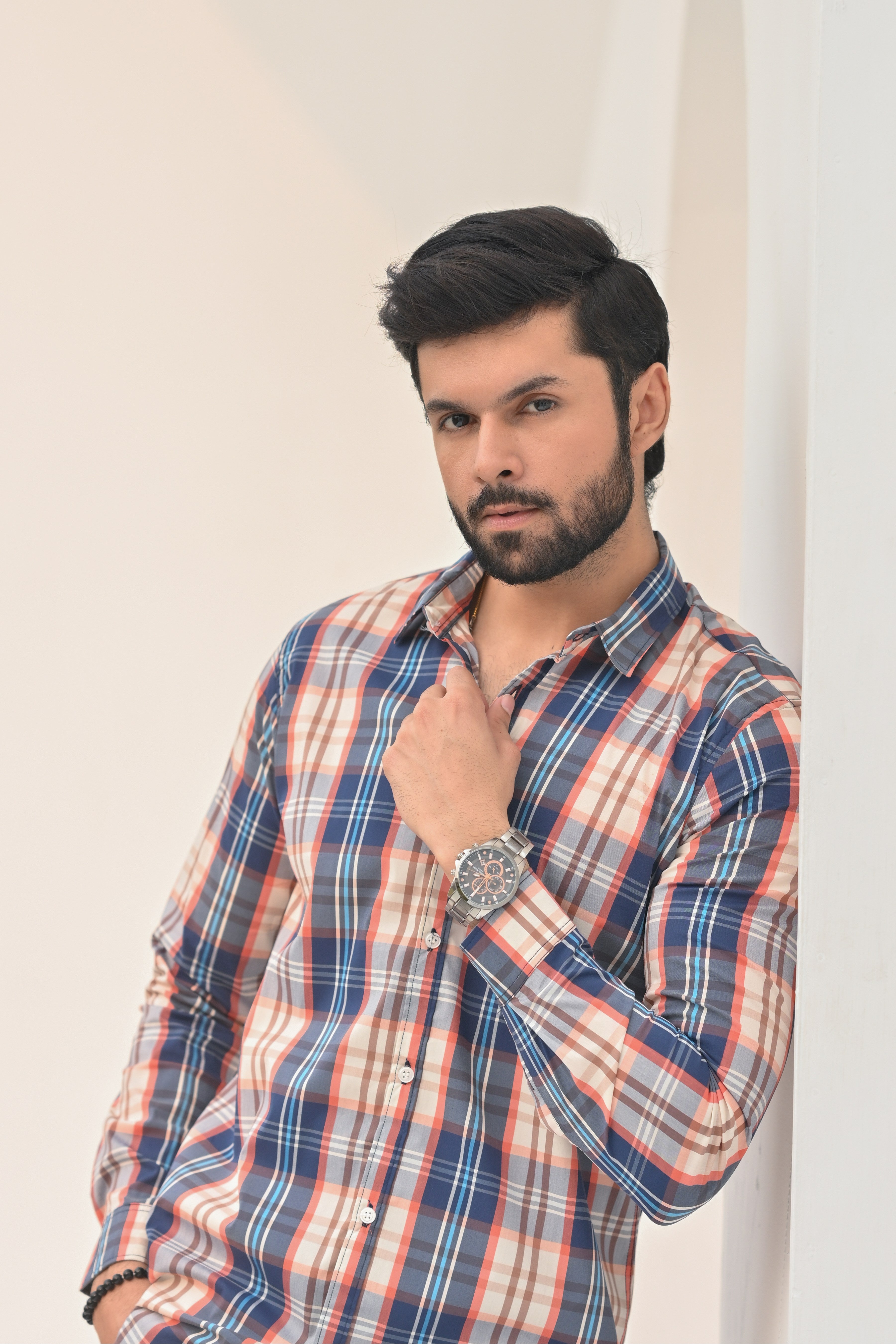 Multi Boxes Men's Casual Shirt