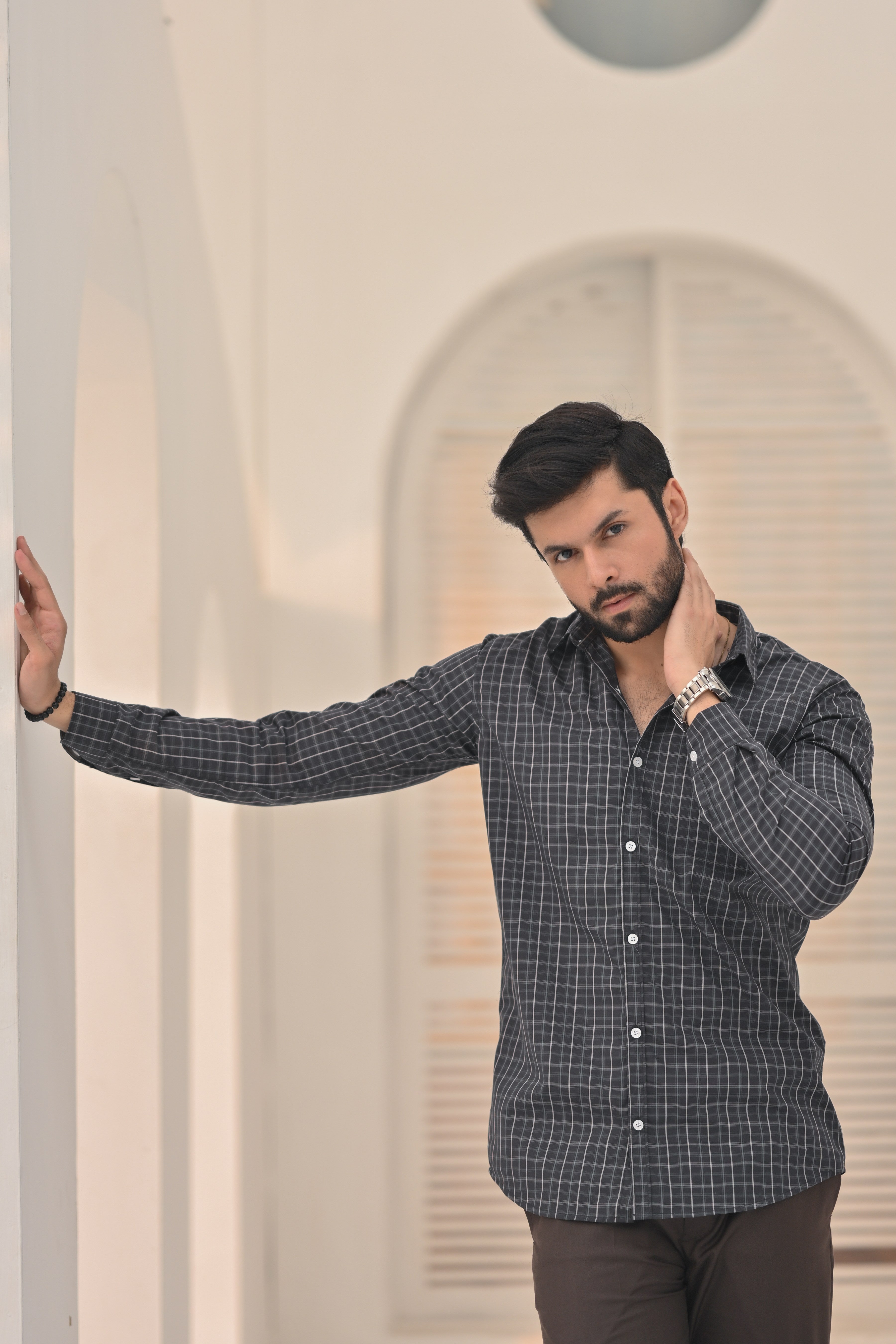 Black Boxes Men's Casual Shirt