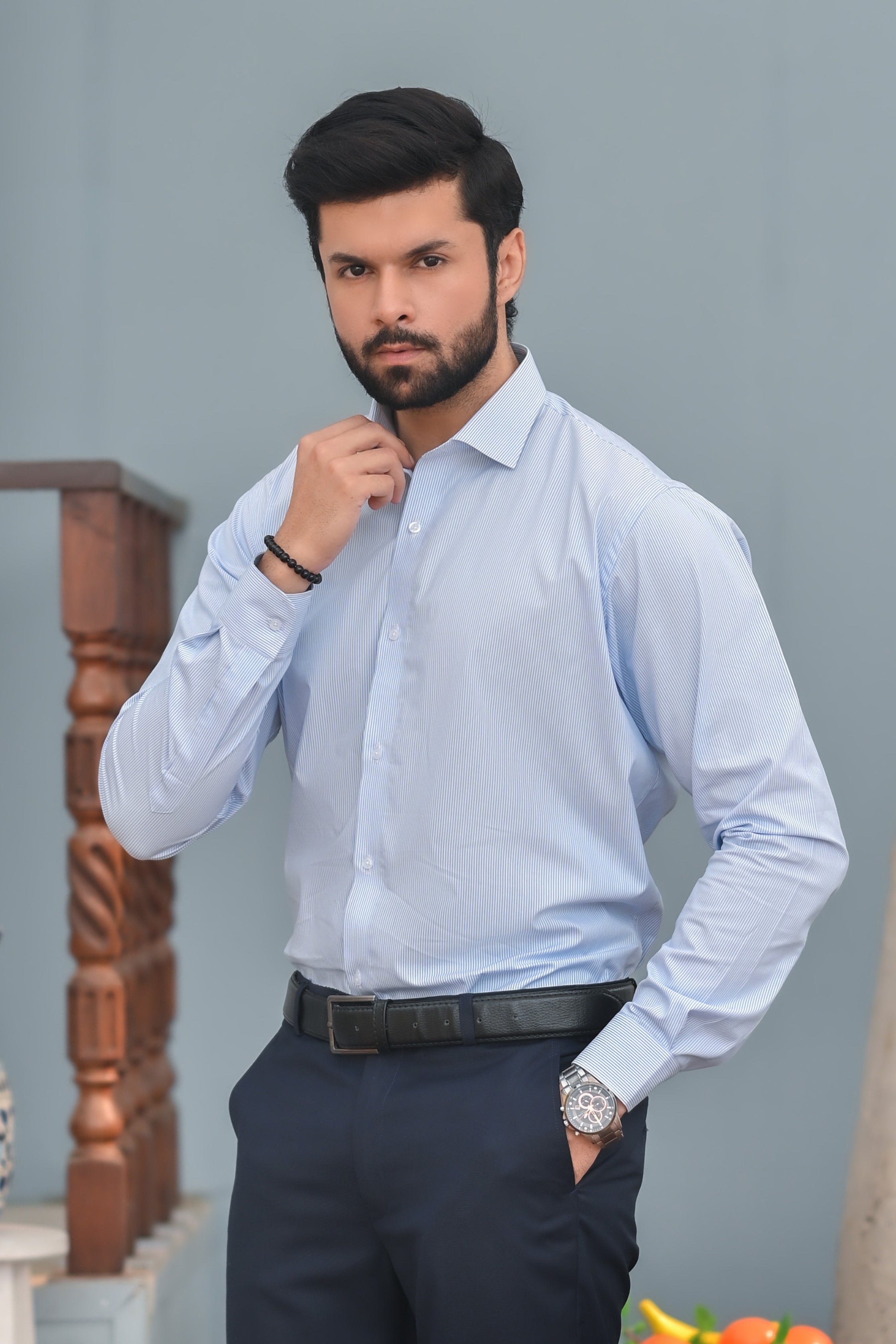 Skyline Slim Blue lining Shirt