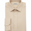 Dessert Brown Plain Formal Shirt