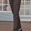 Brown Slim-Fit  Dress Pants