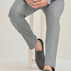 Grey Slim-Fit Men's Dress Pants