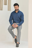 Denim Blue Plain Formal Shirt
