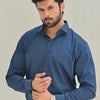 Denim Blue Plain Formal Shirt