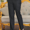 Black Slim-Fit Men's Dress Pants