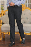 Black Slim-Fit Men's Dress Pants