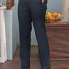 Dark Blue Slim-Fit Dress Pants
