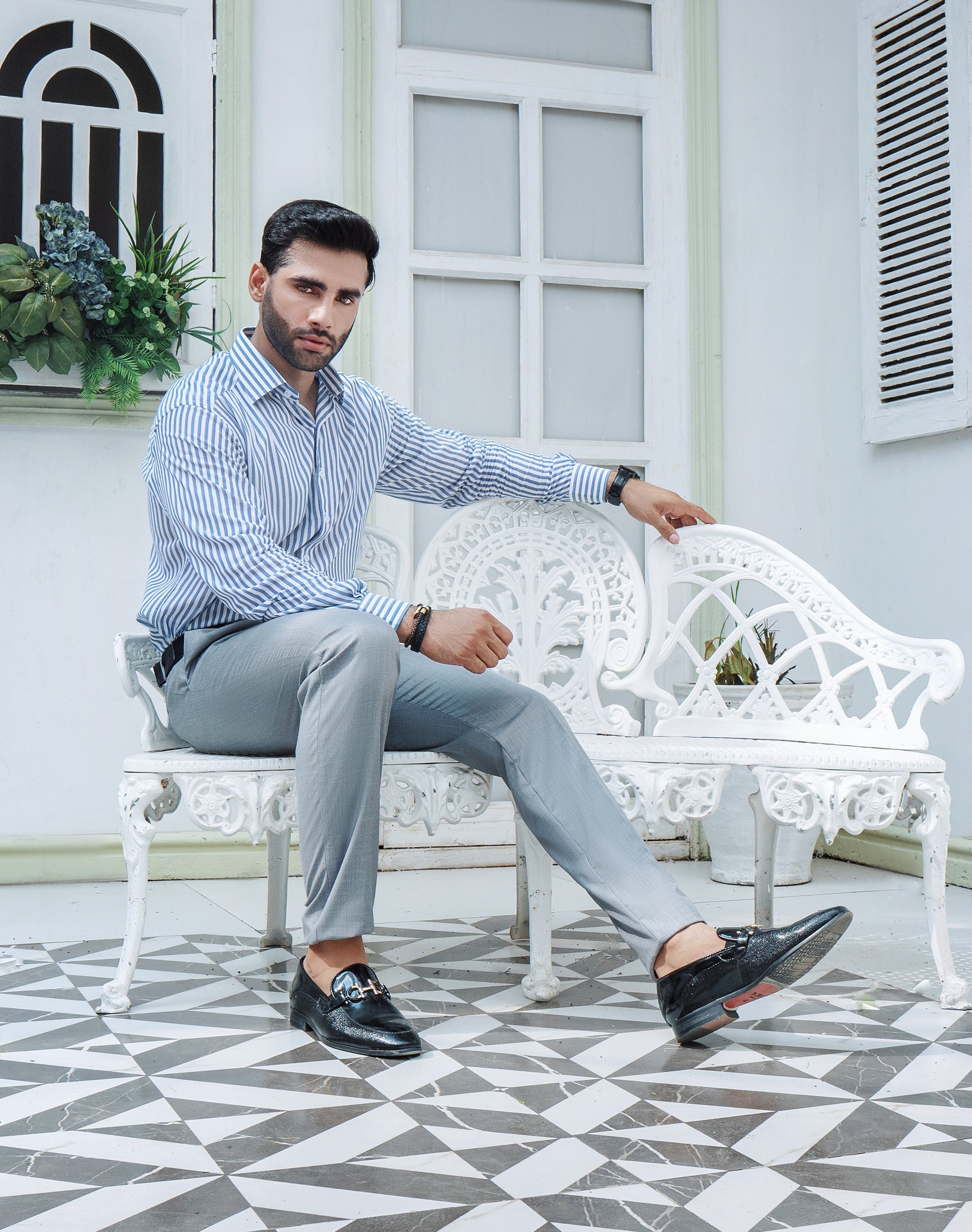 Skyline blue lining Formal Shirt