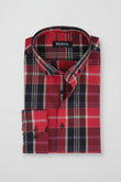 Red Graph Mens Dress Shirt