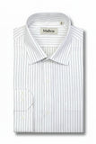 Black & White Striped Mens Dress Shirt