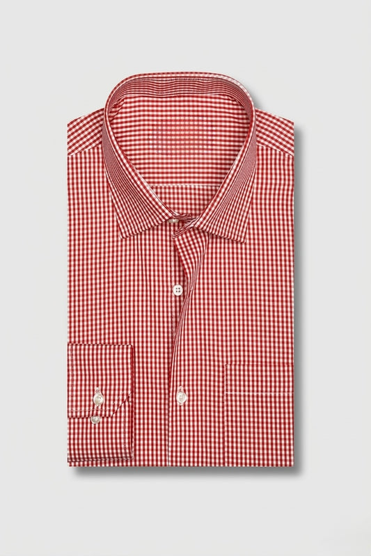 Red Boxes Formal Shirt