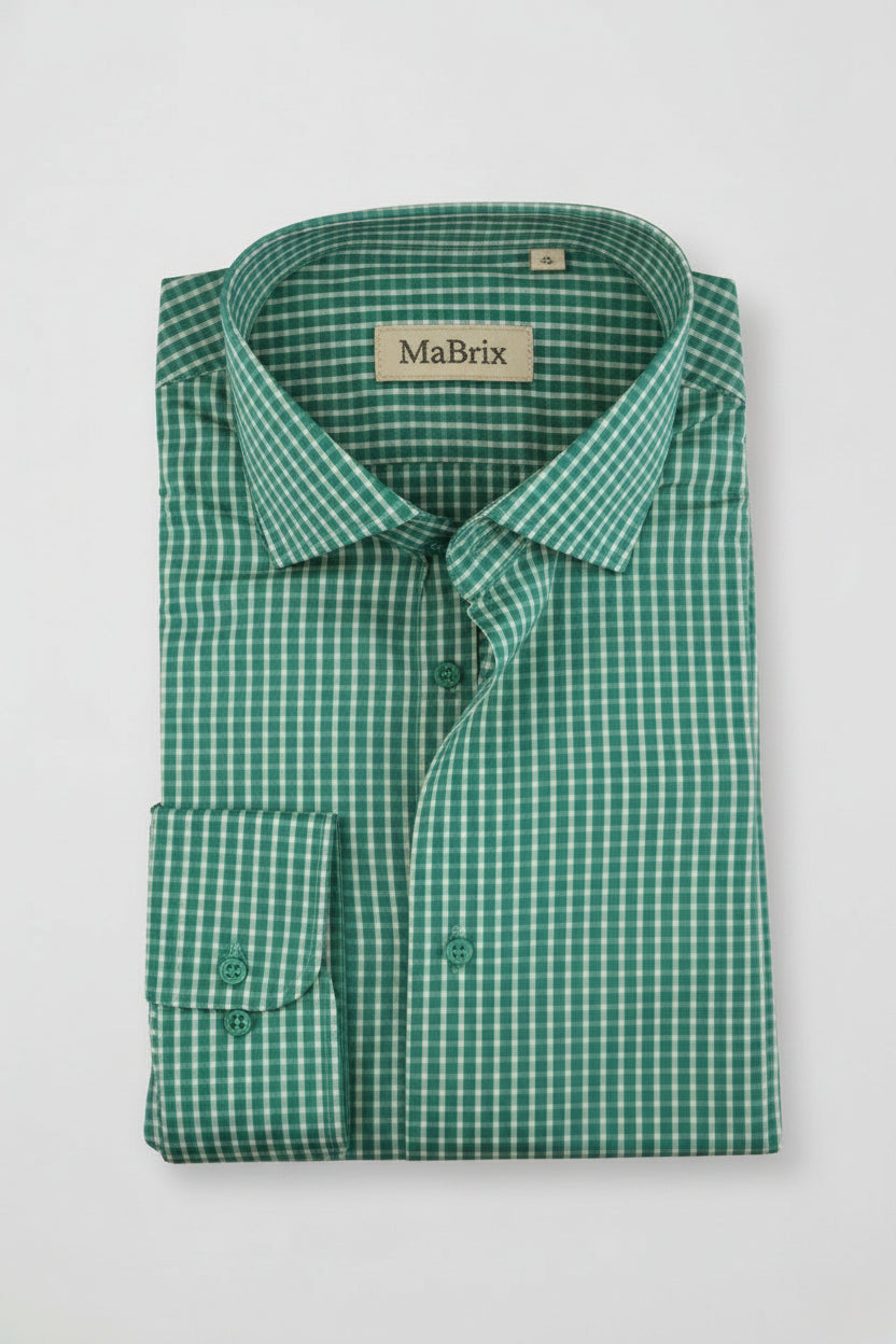 Evergreen Checkmate Dress Shirt
