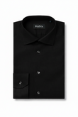 Eclipse Black  Plain Formal Shirt