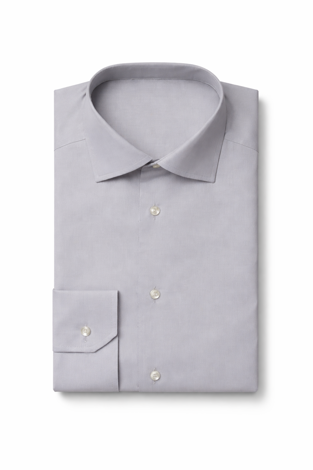 Cloudy Grey Plain Formal Shirt