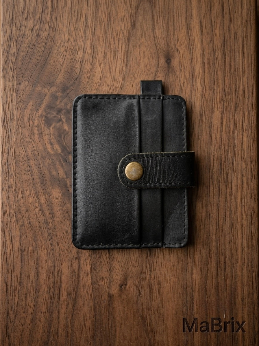 100% Genuine Leather Wallet for Men – Premium Handmade RFID Card Holder | Cash & Card Wallet | Cash on Delivery – Open Parcel Before Payment