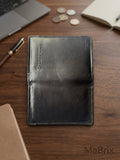 100% Genuine Leather Long Wallet for Men – Premium Bifold Organizer Wallet with ID Window & Card Slots | Original Leather