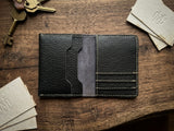 100% Genuine Leather Long Wallet for Men – Premium Bifold Organizer Wallet with ID Window & Card Slots | Original Leather
