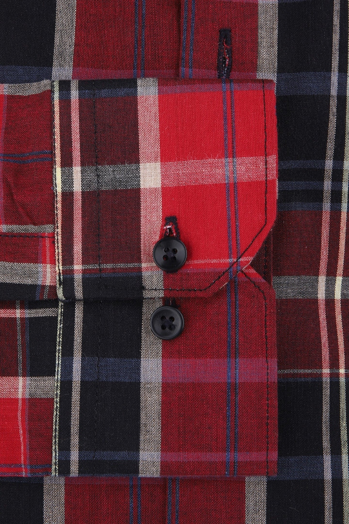 Red Graph Mens Dress Shirt