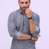 Black Check Boxes Casual Shirt