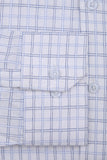 White Grid Mens Dress Shirt
