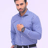 Blue Grid Formal Shirt