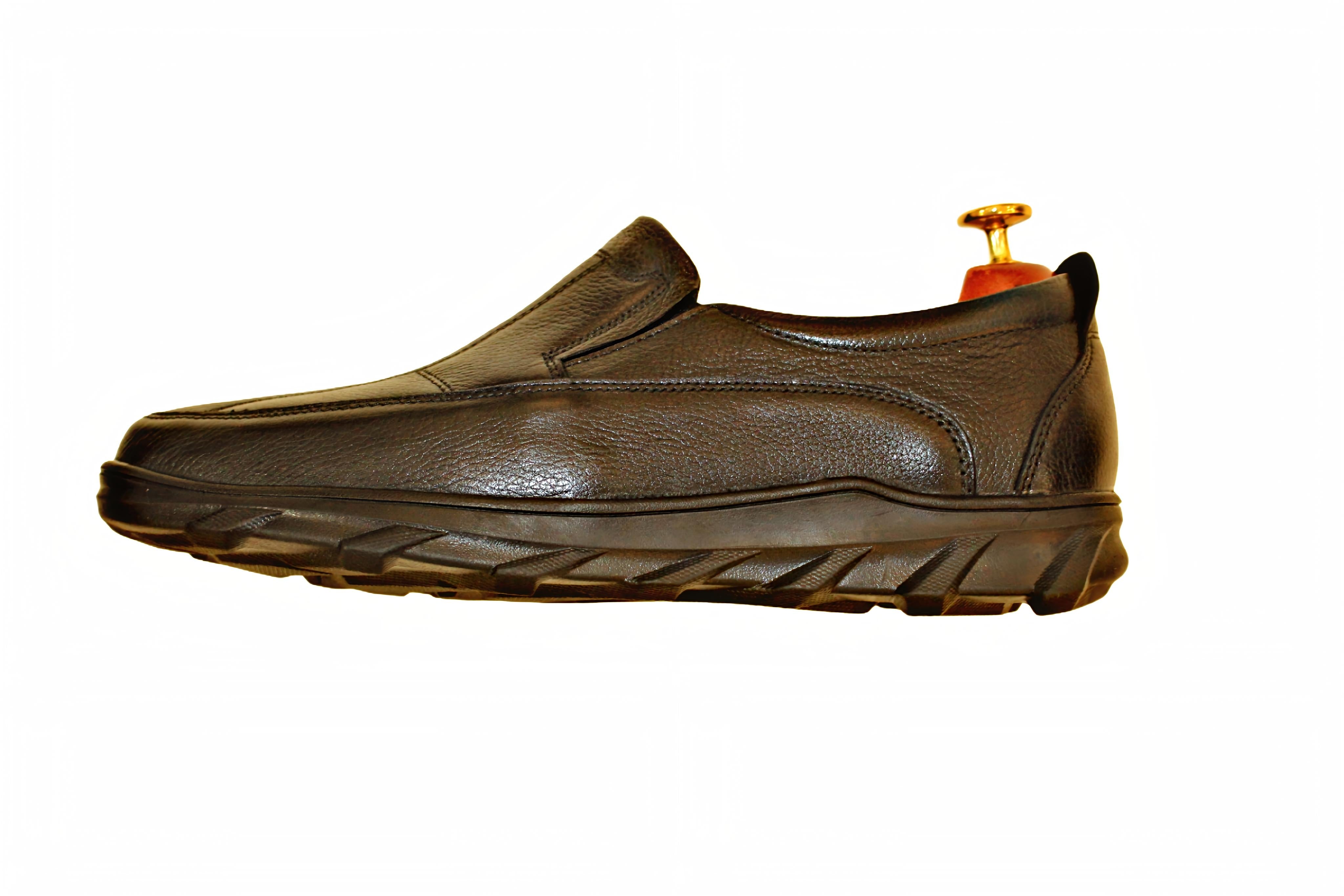 MaBrix Premium Original Leather Brown Loafers for Men – Genuine Leather Slip-On Formal Shoes | Classic Comfort & Durable Design