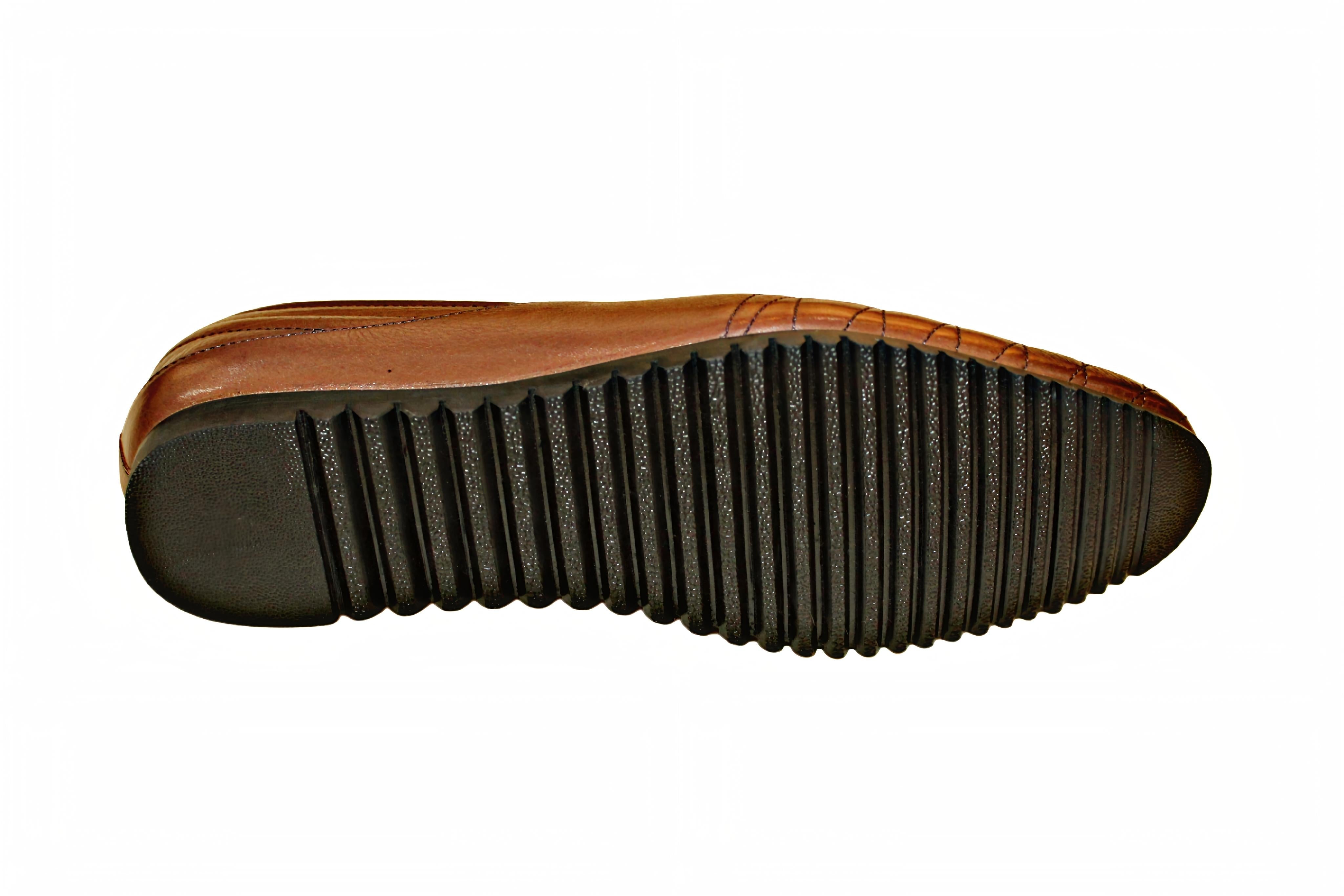 MaBrix Premium Original Leather Brown & Black Loafers for Men – Genuine Leather Slip-On Formal Shoes | Classic Comfort & Durable Design