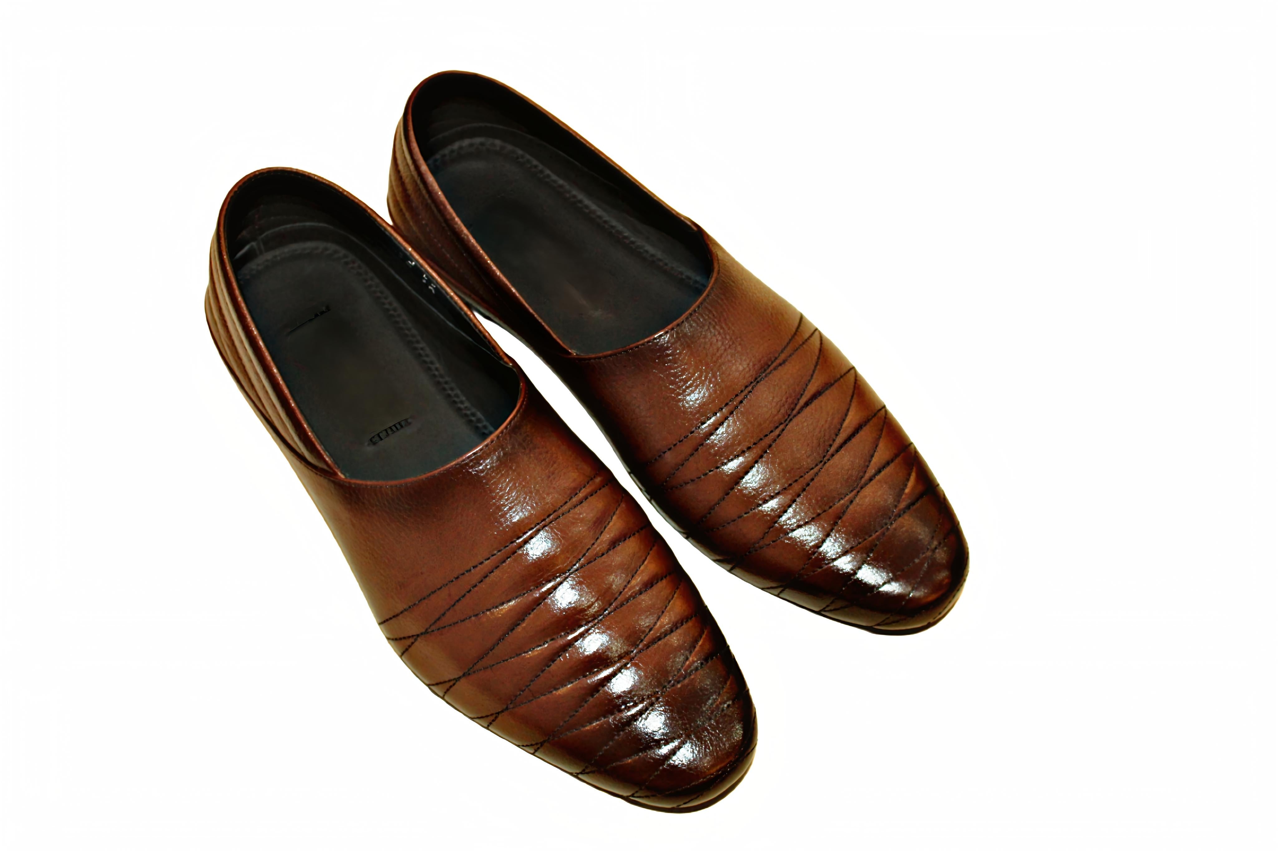 MaBrix Premium Original Leather Brown & Black Loafers for Men – Genuine Leather Slip-On Formal Shoes | Classic Comfort & Durable Design