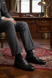 MaBrix™ Signature Men's Handcrafted 100% Original Leather Loafers – Premium Black Bit Loafers