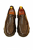 MaBrix Premium Original Leather Brown Loafers for Men – Genuine Leather Slip-On Formal Shoes | Classic Comfort & Durable Design