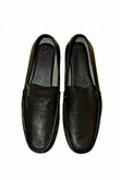 MaBrix Premium Original Leather Black Loafers for Men – Genuine Leather Slip-On Formal Shoes | Minimal Classic Design
