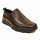 MaBrix Premium Original Leather Brown Loafers for Men – Genuine Leather Slip-On Formal Shoes | Classic Comfort & Durable Design