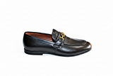 MaBrix™ Signature Men's Handcrafted 100% Original Leather Loafers – Premium Black Bit Loafers