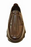 MaBrix Premium Original Leather Brown Loafers for Men – Genuine Leather Slip-On Formal Shoes | Classic Comfort & Durable Design